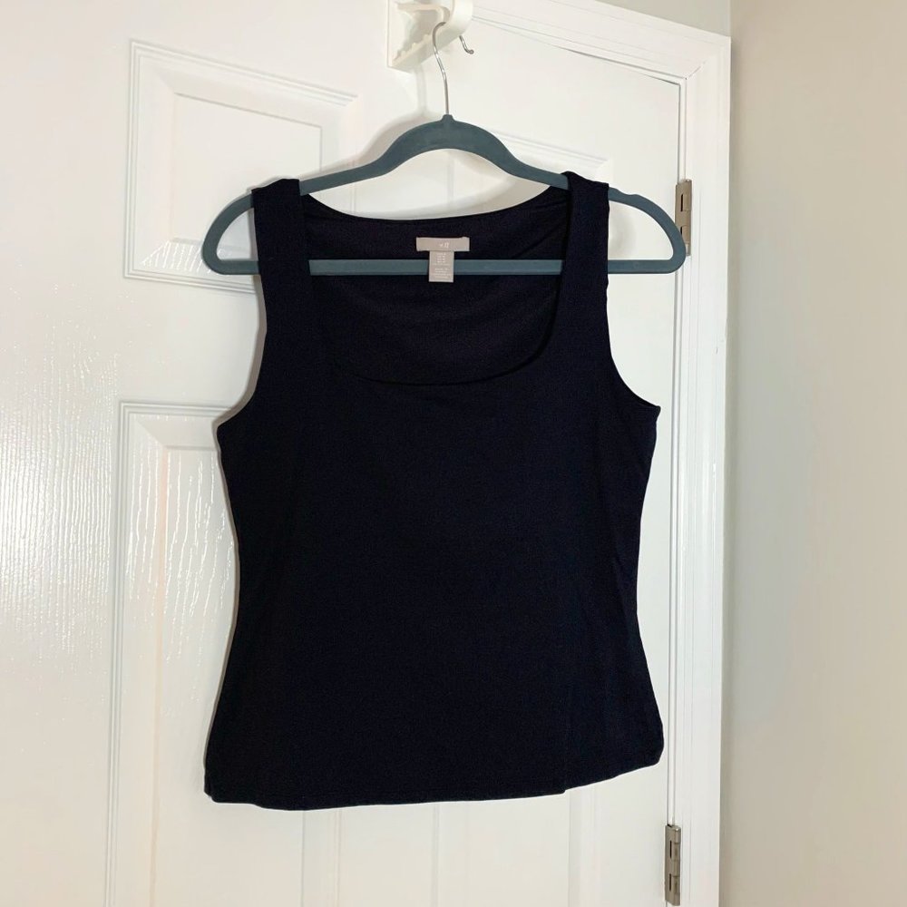 H&M Fitted Black Tank | Size M